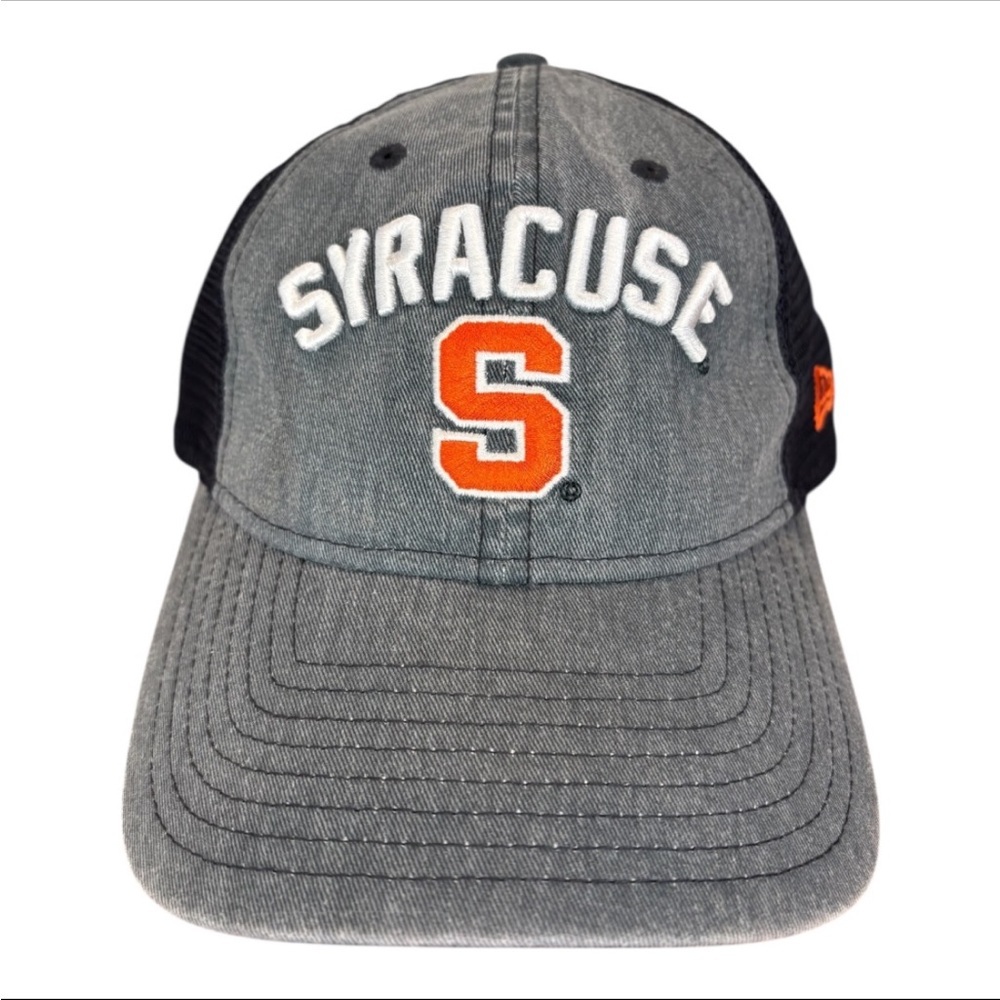 Syracuse Men’s New Era Gray & Black Adjustable Trucker Cap